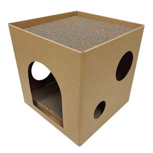 JOTNTP Kitten Carton For Pet Exercising Household Cat House Furniture Protector Cat Toys Pet Supplies Cat Cardboard Box Cat Scratching Board Mat