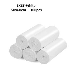 EKET-100pcs Biodegradable and Compostable Bin Trash Bags - 100% Eco-friendly Waste Disposal Solution