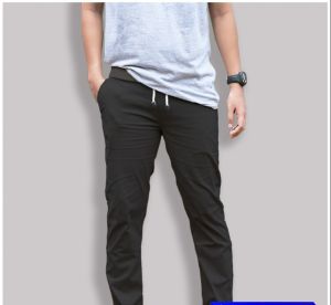 celana pria pinggang karet celana panjang slim model pinggang karet keren cocok buat harian