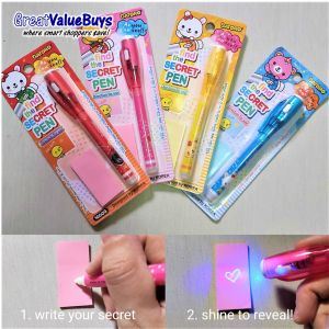 bulk Find the Secret Invisible ink Magic Pen with Light goodie bag toy birthday gift party favour Christmas Childrens Day