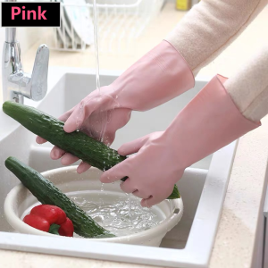 DuduMart Kitchen Dishwashing Waterproof Rubber Gloves for Washing Dishes and Washing Clothes