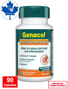 MADE IN CANADA Genacol AminoLock Collagen ANTI-INFLAMMATORY | 90 capsules EXP: JAN 2030