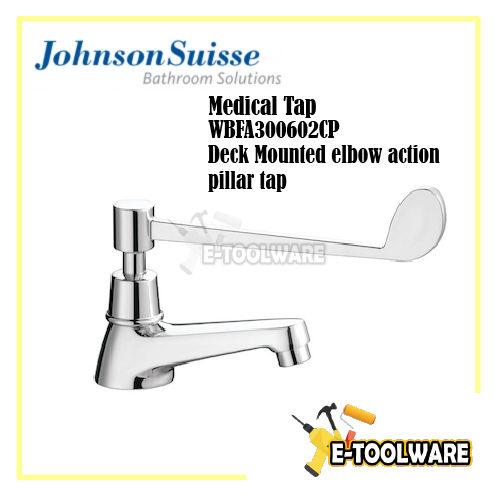 Johnson Suisse Medical Faucets Deckmounted Elbow Action Pillar Tap