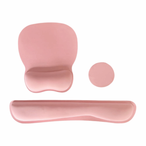 PMO 3Pcs Thoải mái Bộ kê cổ tay cho bàn phím Mềm mại Đế chống trượt Tấm lót chuột có dây đeo cổ tay Giảm Mệt Mỏi Cổ Tay có chỗ để cổ tay Đệm tay cho bàn phím Phụ Kiện Máy Tính Để Bàn