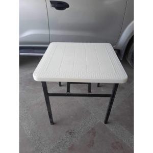 Foldable Heavy Duty Plastic Rattan Table | 75x75cm/61x100cm | Dining & Desk Use