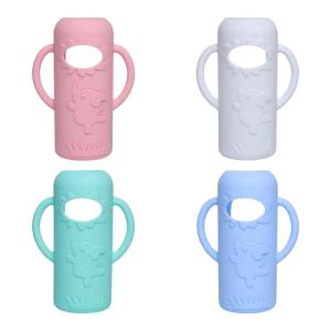 Grade Silicone Shockproof Protector for Dr. Brown Glass Feeding Bottles Anti Scratch Drop Protections 4PCS Set