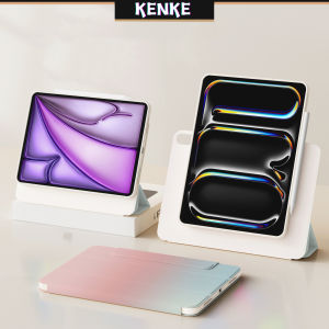 kenke ipad case 2-in-1 removable acrylic case No pen tray for ipad 2024 Air 6th gen 13 inch Air 11 inch pro 13 inch pro 11 inch （2020/2021/2022）ipad air 4th gen air 5 case mini6 ipad 7th 8th 9th gen case Single shell adsorbable refrigerator