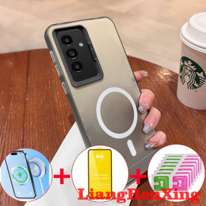 [4 in 1] with tempered glass case for Samsung A13 5G A13 4G A32 4G A32 5G A23 5G phone case hard case TPU shockproof cover new design aesthetic wireless cymbs01