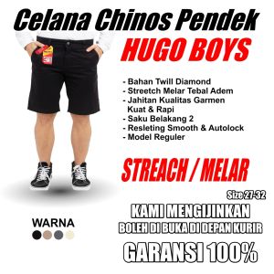 CELANA PENDEK PRIA BAHAN MELAR TEBAL DISTRO JUMBO