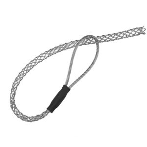 LITUILI Galvanized Metal Cable Pulling Socks Steel Mesh Anti-Slip Design Wire Grips Accessories Flexible Eye Cable Puller Cable Pulling