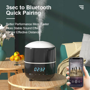 CJ-505 Ultrasonic Aroma Diffuser Air Humidifier Difusor Perfume Essential Oil Lamp Clock Bluetooth Speaker Audio Home