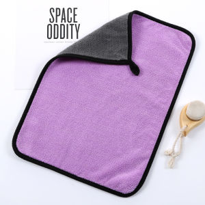 ผ้าไมโครไฟเบอร์ 3D ขนาด 400แกรม 40X30 CMเกรดพรีเมี่ยม หนานุ่ม ซับน้ำไว ผ้าทำความสะอาด ผ้าอเนกประสงค์เช็ดโต๊ะ