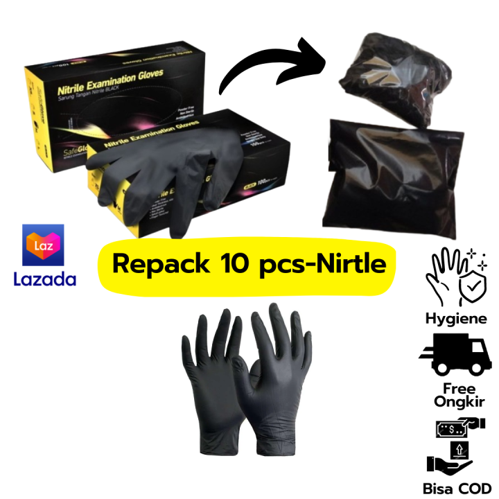 Sarung Tangan Non Latex Sterile Gloves REPACK 10 20 Pcs] Handscoon