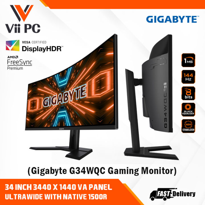 GIGABYTE G34WQCA / G34WQC A 3‎4