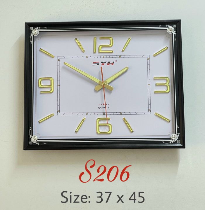 Đồng hồ treo tường hình chữ nhật cỡ lớn, số to hàng chất lượng cao ...