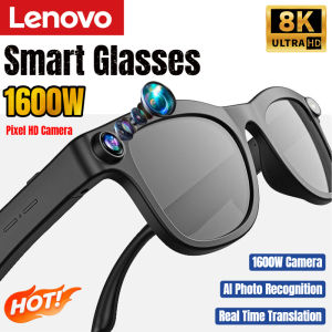 Lenovo New Smart AI Glasses 1600W HD 8K Shooting Camera Photo Voice Call Translation Bluetooth AI Camera Glasses for Men Women