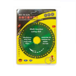 6 In 1 Mata Gergaji Diamond Pisau Gergaji Pemotong Berlian 100mm Multifungsi Bahan Metal Besi Stainless Steel pemotong keramik