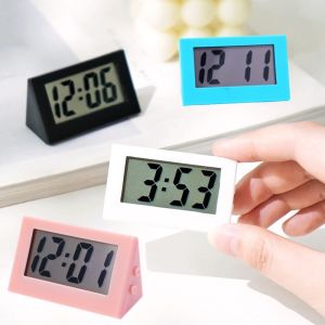 Portable Simple Table Electronic Mini LCD Digital Clock for Living Room Bedroom Decor Office Desktop