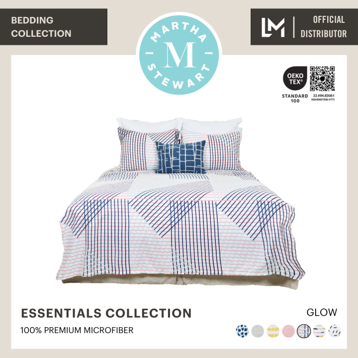 MARTHA STEWART ESSENTIALS MICROFIBER BEDDING - GLOW | Lazada PH