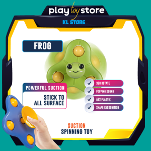 Suction Spinning Toy for Baby 3D Cartoon Fidget Spinner with Suction Cup Sensory Toys for Toddlers 1-3 Year Old Windo