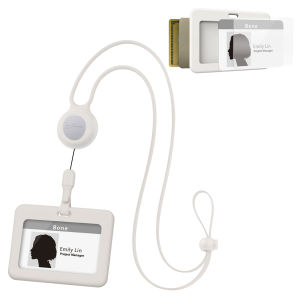 [BONE] ที่ห้อยบัตรพนักงาน คล้องคอ สายโยโย่ ซิลิโคน - ที่ใส่ป้าย ID มีช่องเสียบการ์ดด้านหลัง