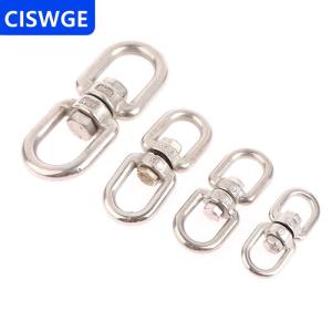 [COD] CISWGE AUTOPARTS 1 cái M4 M5 M6 M8 xoay vòng phổ quát 8 hình dạng dỡ còng dây dây khóa chuỗi kết nối khóa 304 thép không gỉ