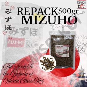 Pakan Ikan Koi Mizuho Size M Repack 500gr |- High Quality Floating Food Asli Jepang