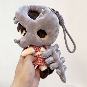 Cute Dinosaur Skeleton Doll Outfit Pendant Funny Dress-Up Bag Hanging Headgear Accessory Ornament Toy Gift For Fans