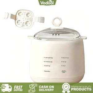 [VSC] 6 Functions Electric Egg Boiler Hard Boiled Egg Poacher Visual Omelet Maker for Home Kitchen Use