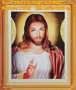 Tranh thêu chữ thập Chúa Jesus LV3029 - Đức Chúa Trời