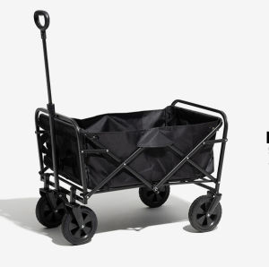 🇸🇬 (Load 150kg) Outdoor trolley cart folding wagon trolley folding Beach Garden Camping Shopping Cart Outdoor / Load-Bearing Outdoor Utility Cart with Silent Universal Wheels