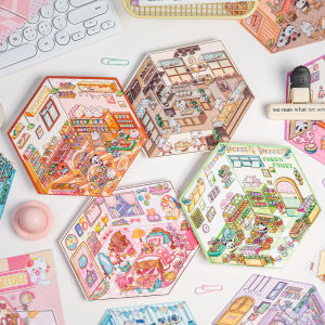 3D Miniature Scenes Sticker【 Cute Fairy Tales 】 3D Cartoon Scene Stickers Korean Version Miniature Scene Stickers