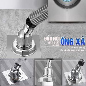 Bộ thoát nước máy giặt chậu rửa thoát nước thải kiêm chống mùi hôi ngăn côn trùng trào ngược cổ xoay 360 độ loại đứng Minh House