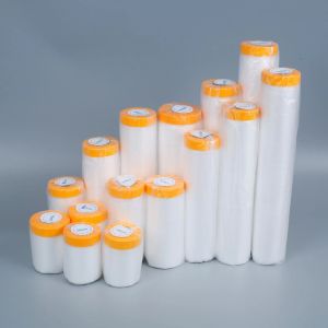 20Meters/roll  Transparent Plastic Masking Film Waterproof Dust Cover Living Room Kitchen Furniture Decoration Protective Film