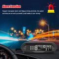 KKmoon Car Wireless HUD Headup Display Solar GPS Digital Speedometer with LCD Screen Overspeed Alarm KMH/MPH Time/Altitude/Temperature/Speed Display. 