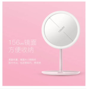 LED Mirror Touch Sensor Cermin LED Kaca Make Up Bulat Dengan 2 Warna