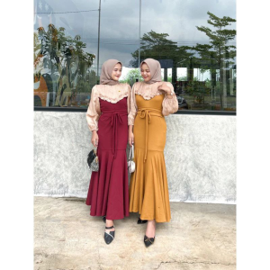 BESTIIE - VENYYA DRESS CRINKLE AIRFLOW mix SHIMER PREMIUM || DRESS MERMAID