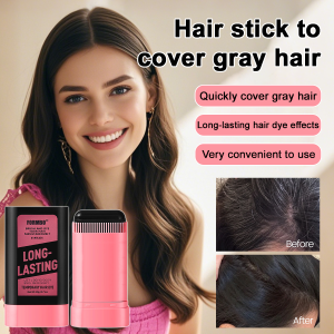 💕Hair Dyeing and Hair Care💕Long-Lasting Coloring Combing and Dyeing Synchronous Hair Styling Stick Precise Coloring Without Getting Your Hands Dirty Color Fixing Waterproof Sweat-Proof Covers Gray Hair