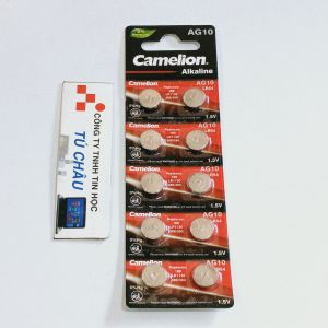 Pin AG10 LR1130 G10 LR54 189 GP89A 389 SR1130W LR54 - 1.5V / Hiệu Camelion
