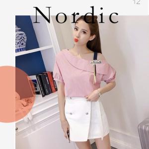 KDAShop รุ่นนี้ต้องมีติดตู้ เสื้อเปิดไหล่แอบแซ่บเบาๆ สไตล์ลูกคุณหนูใสใส พอยั่วใจกรุบกริบ มี 2 สีให้เลือกตํา