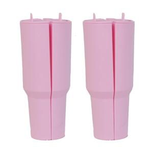 Pack Of 2 Heat Resistant Silicone Water Cup Separators 2 in 1 Insulated Mugs Dividers Liners Double-Flavor Lining