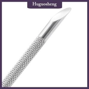 [huguosheng] 1 PC Double-ended Stainless Steel Cuticle Pusher Nail Manicures Remover Manicure Sticks Tools for Nail Art
