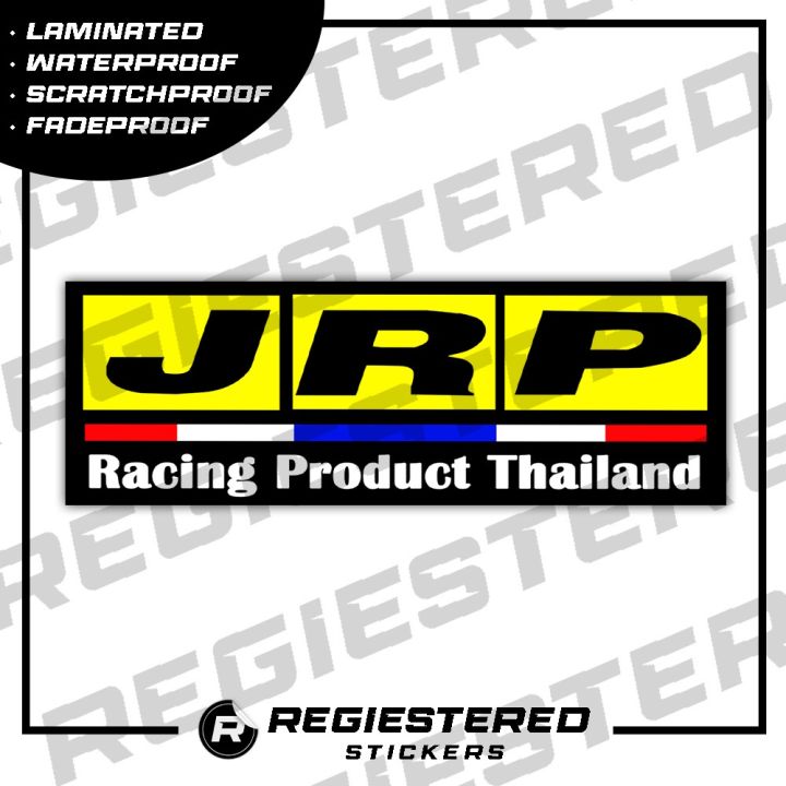 JRP Racing Sticker Waterproof Laminated Outdoor Indoor Helmet ...