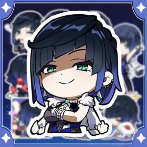 [Genshin Impact] Sticker Yelan - Hình dán chibi yelan ( set 10 hình )
