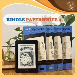 Máy đọc sách Kindle Paperwhite 4 10th Kindle PPW4 Chống nước IPX8 Màn hình 6 300PPI Darkmode Bluetooth Audible