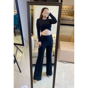 celana cutbray scuba wanita bahan halus dan tebal