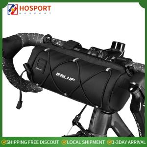 【HOSPORT】Frame Pannier Bag Reflective Portable Shoulder Pack Mesh Design Multifunctional Triangle Pouch Multi-pocket Shoulder Bag for Bike Bicycle