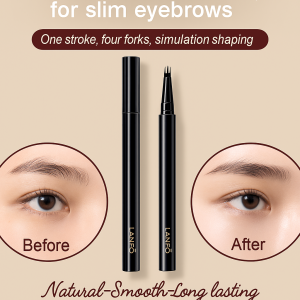 LANFO Four-Point Liquid Eyebrow Pencil for All Seasons Women Seeking Natural 3D Eyebrows Long-lasting Easy to Apply Soft and Smooth