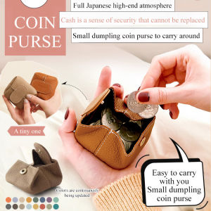 Small Coin Purse Genuine Leather Mini Wallet Japanese Style Super Soft Leather Fashion Accessories