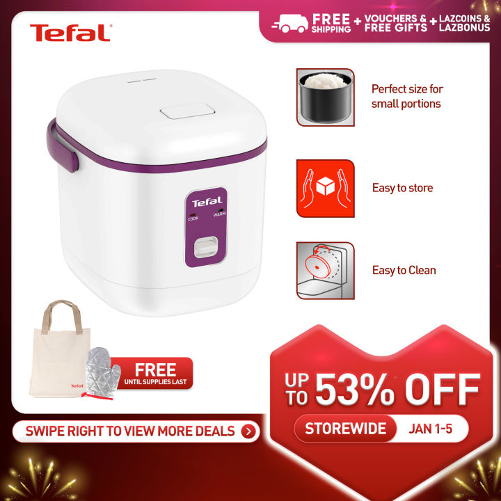 TEFAL Mini Mechanical Rice Cooker RK1721 0.4L 2 Cups Capacity Non Stick